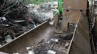 How is scrap metal crushed and cut???Come with me.
