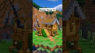 Minecraft Survival STARTER House Tutorial 🏠 