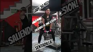 Gaby,50 Kg sentadilla!#glutesworkout #squats #squatsworkout #momfit