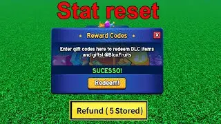 NOVO CÓDIGO E TODOS OS CÓDIGOS DE RESET STATUS DO BLOX FRUITS (Roblox)