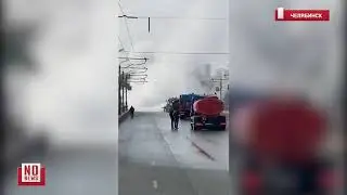 В Челябинске даже улицы дезинфицируют сурово
