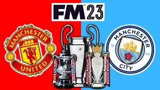 FM23 Man City 2023 v. Man Utd 1999 | Ultimate Treble Winners? | Football Manager 2023 Versus Mode