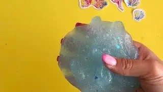 Как сделать прозрачный слайм медуза?// diy jellyfish slime