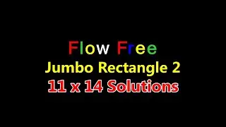 Flow Free Jumbo Rectangle 2 (11 x 14) Complete Solutions 2019