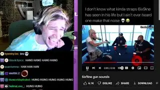 xQc reacts to 6ix9ine gun sounds