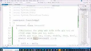 C#-SE1644: Session 7. Nullable, var, dynamic, Class Generic, Method Generic, Interface Generic