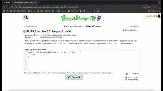 Exercise 3.7 (largestAbsVal) Java Tutorial || Practice-It