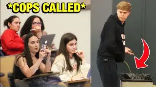 Peeing in College Lecture Prank!