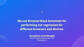 Booking.com leverages BrowserStack to improve testing experience and product quality