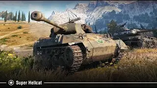 ПТ-САУ Super Hellcat.  Режим: штурм.  Защита базы.  Карта Затерянный город.  Победа.