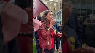CWA on Strike at Catholic Health: Rep. Alexandria Ocasio-Cortez Joins Picket Lines