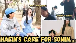 Haein's caring nature for Somin, Is he this funny on his other drama sets?.…., Somin laughing loudly