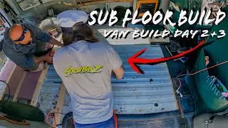 Sub Floor Install in Chevy Conversion Van! (Van Life Build Days 2 and 3)