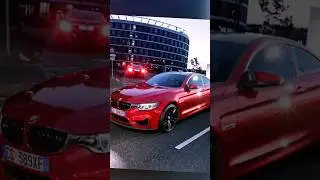 Bmw m4 drone animation #3d #render #bmw #m4 #road #car #3dsmax #corona #art #night