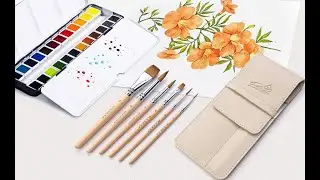 Painting with Nicola - 20% OFF set of six travel watercolour brushes