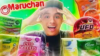 🍜MEZCLE TODAS LAS MARUCHANS DEL SUPER MERCADO🥡 @duesvi1014 ! Soy Mikelanllelo Reto