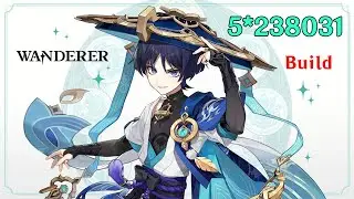 C2 Wanderer 50k To 1 Million Damage Showcase | Best Wanderer Build Genshin Impact