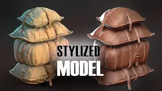 Stylized Sand Bag - Autodesk Maya 2024, Zbrush, and Substance 3D Painter