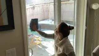 Best way to clean glass windows, glass patio door and glass shower inside and out.