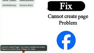You have created too many pages recently. please try again later, Problem