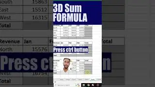 3D Sum Formula In MS Excel |  