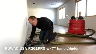 R201PRO with 7” hand-grinder
