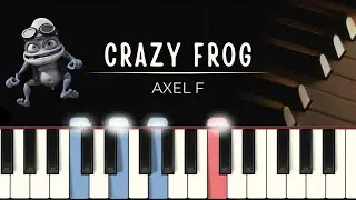 Axel F / Crazy Frog | MIDI + synthesia tutorial + piano sheets