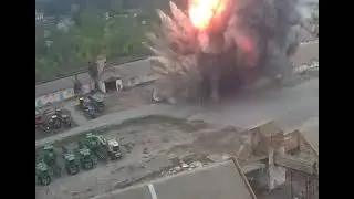 Видеокамера зафиксировала момент прилёта авиационной ракеты «воздух-поверхность»