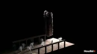 AI idea - Houdini smoke and feather in bridge