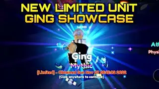ANIME ADVENTURES GING NEW LIMITED UNIT SHOWCASE | ROBLOX