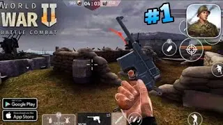 World War 2 Battle Combat Android gameplay Walkthrough Part 1- in Hindi