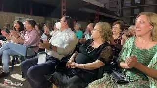 Presentación Revista San Roque 2022 y Concierto.Momento del homenaje a Serafín Martínez Ruiz