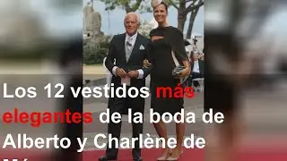 Los 12 vestidos más elegantes de la boda de Alberto y Charlène de Mónaco, en su décimo aniversario