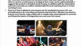 How To DJ Fast Review - Arts Review Center