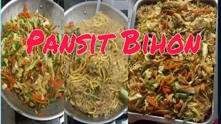 COOKING  PANSIT BIHON