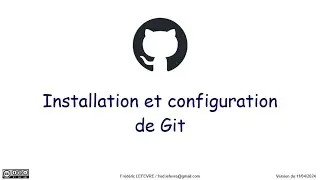 Git -  installer et configurer Git pour une première utilisation