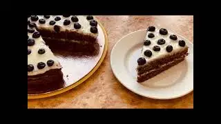 Самый лёгкий шоколадный торт, но очень вкусный!