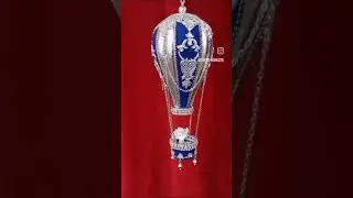 Работа Натальи Ерошенко по мастер классу новогодние игрушки "Дирижабли"