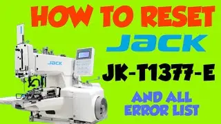 HOW TO RESET JACK JK-T1377-E AND ALL ERROR LIST