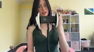 ASMR 3dio ear massage 👂 w/ lotion & latex gloves
