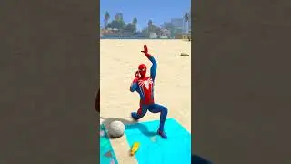 GTA V SPIDERMAN SAVING BABY 😵| #shorts