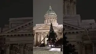 Санкт-Петербург/ У Казанского собора устанавливают ëлку/