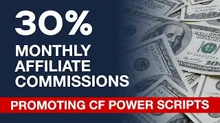Earn 30% Monthly Recurring Commission As CF Power Scripts Affiliate