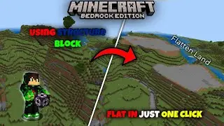 How To Flatten Land In Minecraft With STRUCTURE BLOCK