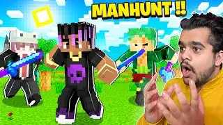 MINECRAFT SPEEDRUNNER VS 2 HUNTERS 🤣(funniest manhunt)