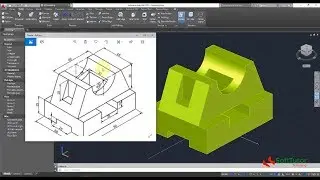 How to use AutoCad 3D for Beginners - 3D Modelling Mechanical Component Ex1