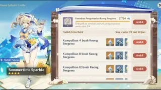 27 location echoing conch in golden apple archipelago island- genshin impact (free Barbara skin)