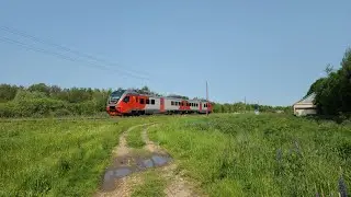 отправление дизель-поезда на Муром | РА3-031 платф. Безлесная