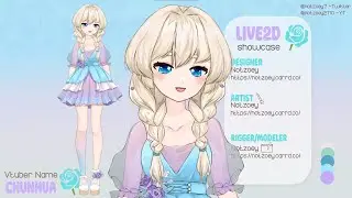 【Live2D showcase】Vtuber Chunhua | 15% discount! COMMISSIONS OPEN!