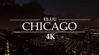 ✅ Chicago Nocturno Estados Unidos - ⭐videos en movimiento 4k - Relaxing Landscapes